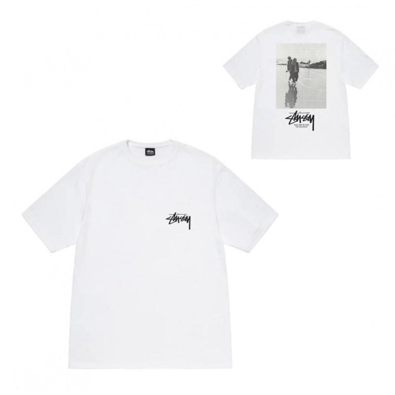 Camiseta de Algodón Streetwear para Hombre y Mujer Corte Holgado Manga Corta Camiseta Gráfica Casual Unisex Cuello Redondo