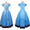 Enchanting Alice In Wonderland Tim Burton Cosplay Blue Dress For Halloween And Prom
