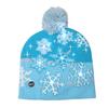 Unisex Christmas Halloween LED Lights Knitted Hat and Scarf Set Fashion Wear