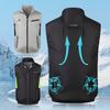 Fan Vest with Adjustable Wind Speed Powerful Dual Fan Cooling Ergonomic Design Summer Heat Relief Cooling Waistcoat