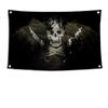 1pc Double Broken Skull With Knife Pirate Flag Flags And Banners Four Hole Flag Polyester Outdoor Decor Room Aesthetic