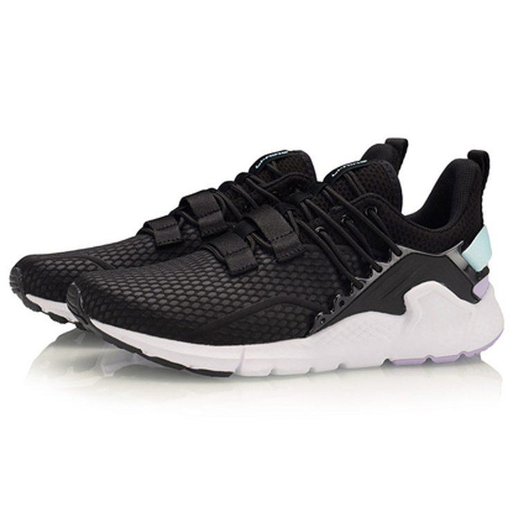 Li Ning Breathable Low top Casual Shoes Women's Standard Black AGLQ006-1