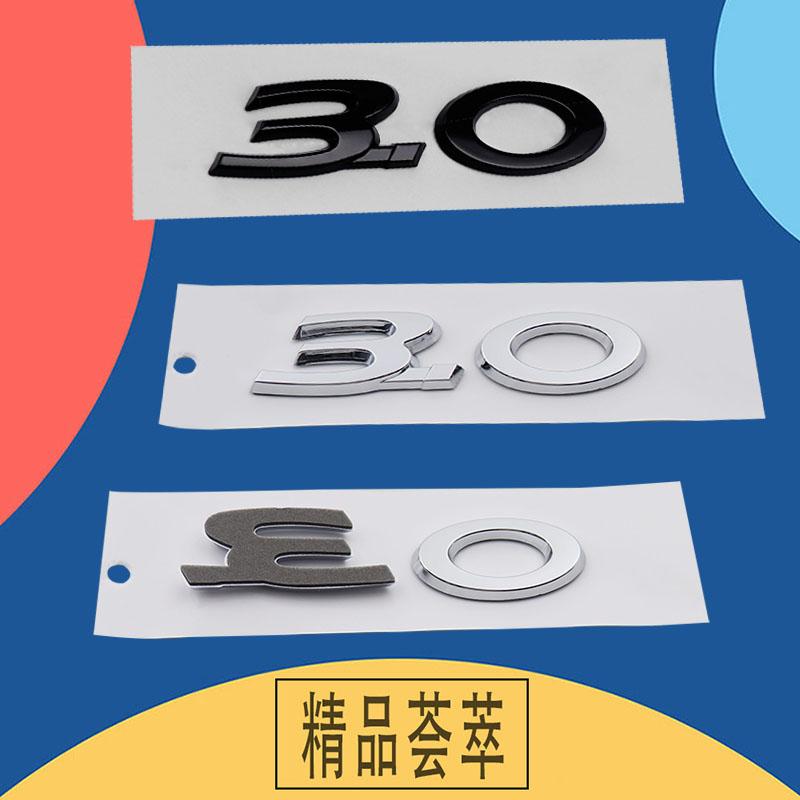 3D Premium ABS 3.0 5.0 V6 V8 car Fender trunk Rear Bonnet Decal Emblem Badge Sticker