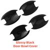 For NISSAN X-Trail XTrail T33 2008 2009 2010 20112013 Qashqai Black Carbon Car Accessory Door Handle Bowl Cover Trim Paste Style