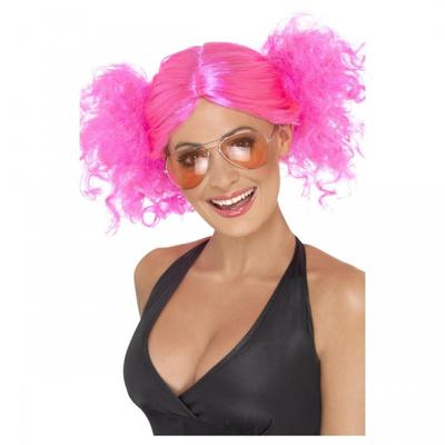 Womens/Ladies 80s Bunches Wig