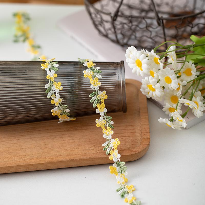 2meters Flower Decoration Lace Ribbon Trim Needlework Diy Crafts Supplies Home Decor Fabric Sewing Accessories Sewing Materials