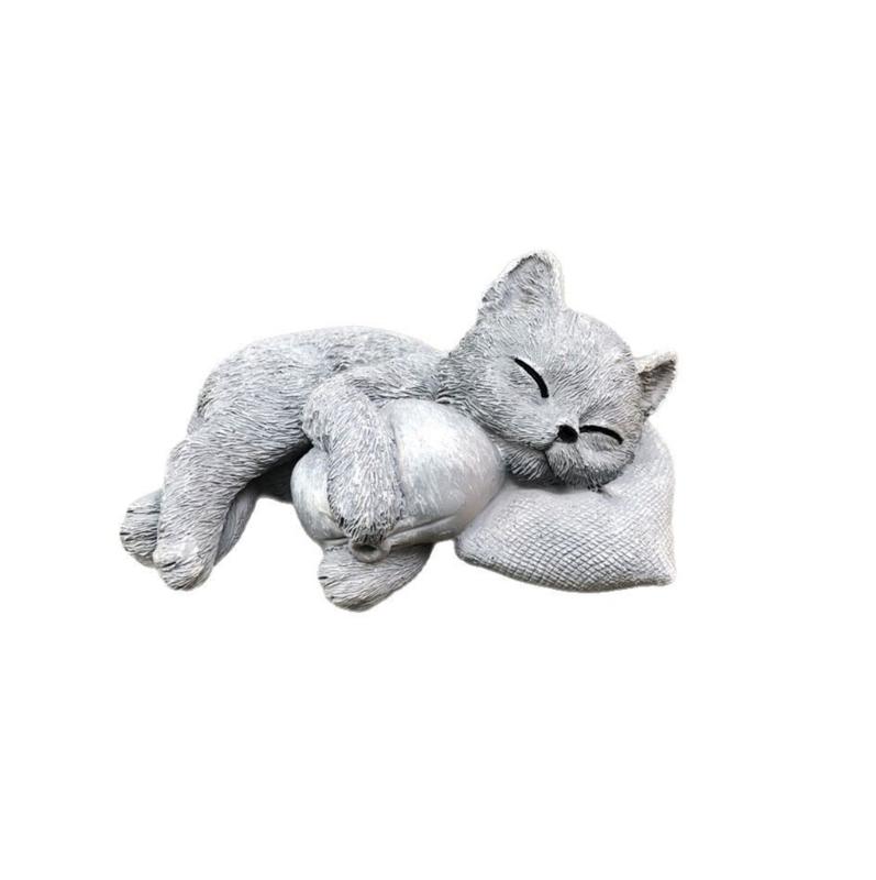 

Weatherproof Kitten Memorial Sculpture Handcrafted Loving Memory Collection Garden Accent Decorative Kitten Figure 1