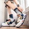 Fashion Platform Sneakers Spring Autumn Men's Height Increase Breathable Non Slip Running Shoes Comfortable Fashion Lace Up Casual Shoes