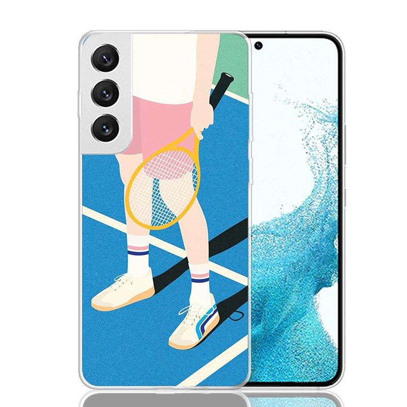 Tennis Sport Phone Case For Samsung Galaxy S26 S25 Edge S24 S23 FE S22 Ultra S21 Plus S20 + Fundas Cover Coque Galaxy S25 S24 S2
