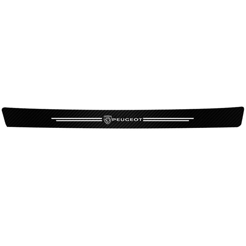 Car Door Sill Carbon Fiber Sticker Auto Protector Strip Waterproof For Peugeot 508 607 106 5008 4008 208 3008 308 2008 207 107