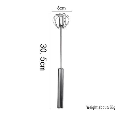 Set de 3 Fouets Semi-Automatiques Wutuo en Acier Inoxydable