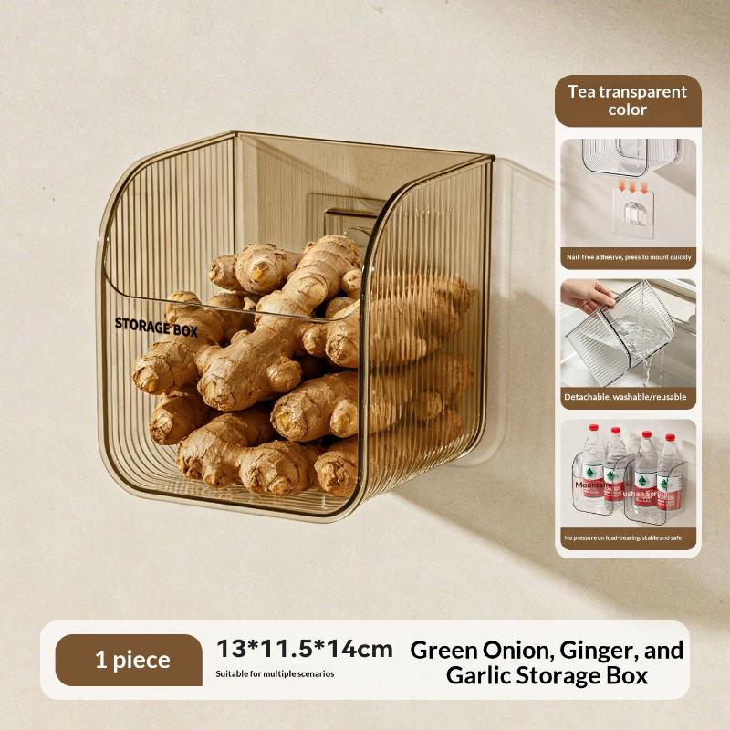 Kitchen Ginger Garlic Storage Basket Storage Hanging Basket Ginger Wall Hanging Basket Storage Box Kitchen Accessoires Organizer