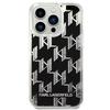 Etui do iPhone 14 Pro Karl Lagerfeld Liquid Glitter Monogram Czarne