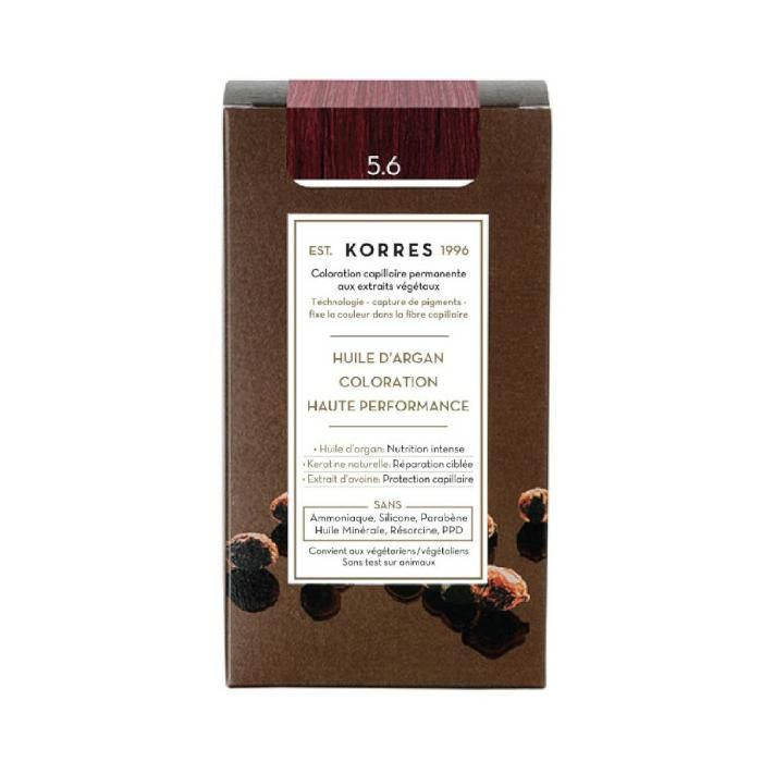 Korres Capillaire Coloration Permanente Châtain Clair Magenta 5.6