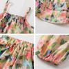 Kinder Kleidung Floral Ärmellose Hosenträger Lose Tops + Geerntete Hose Kinder Atmungsaktive Sport Casaul Outfit Zwei Stücke Set
