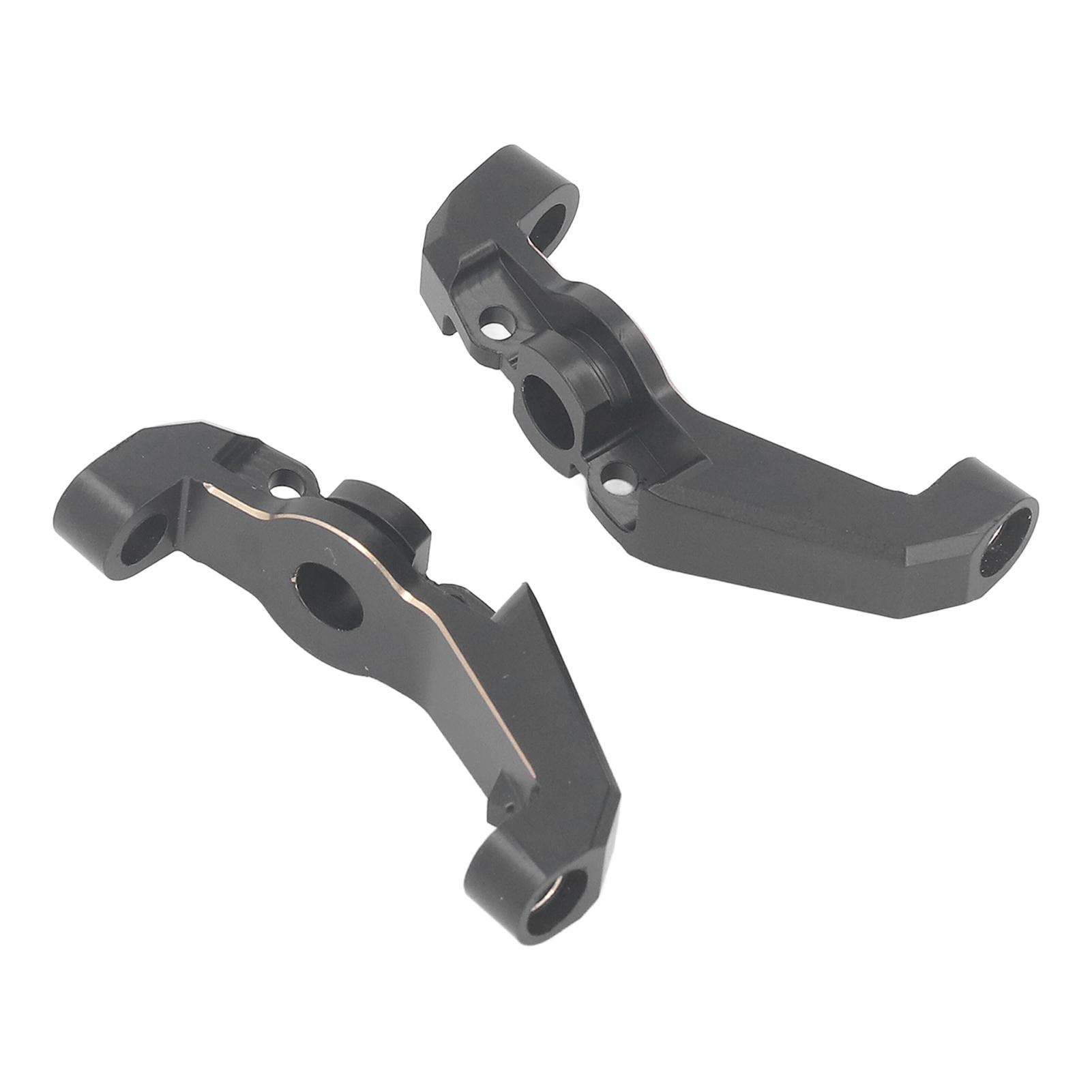 

2PCS Caster Block C Hub Black Brass Stylish Antirust Caster Blocks Front C Hub for Axial 1/18 UTB18 Capra RC Crawler