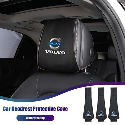 Car Sticker Seat Headrest Protective Cover Anti-Dirty Pillow Protector For AWD C30 C70 S60 S80 S90 T6 V40 V50 V60 V70 V90