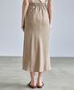 Nigaennikol Satin Long Skirt_Beige