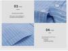 Hot Wind Men's Square Neck Long Sleeve Oxford Shirt - 2025 Spring Collection, Breathable & Comfortable Casual Wear