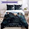 3pcs The Witcher Design Cover Set - HD Printed Bedding with 1 Cover and 2 Pillowcases - Perfect for Home and Dorm Decor