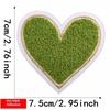 Fluffy Soft Embroidery Heart Iron On Patches Multi Color Towel for DIY Apparel Jeans Bag Repair Handmade Decoration