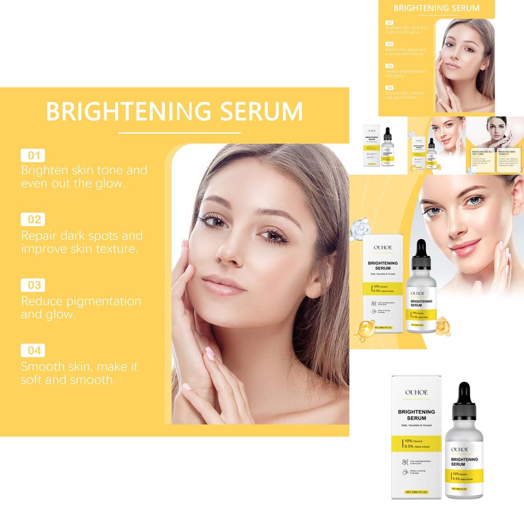 Ouhoe Brightening Serum Gentle Hydrating Moisturizing Radiance Enhancing 30ml