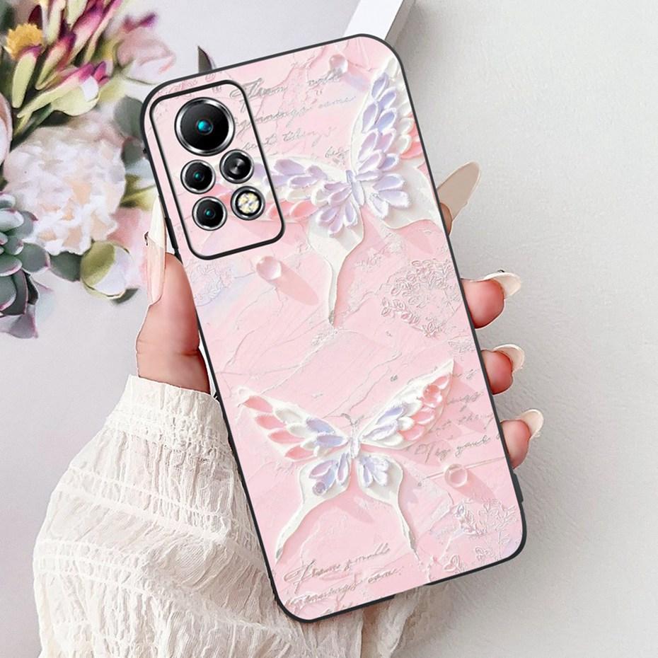 New Design Phone Case For Infinix Note 11 Pro 11S X697 X698 X663 Black Silicone Soft Back Cover For Infinix Note11 11S 11Pro