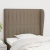 Vidaxl Wingback Headboard, Taupe, 93X23X118/128 Cm, Fabric