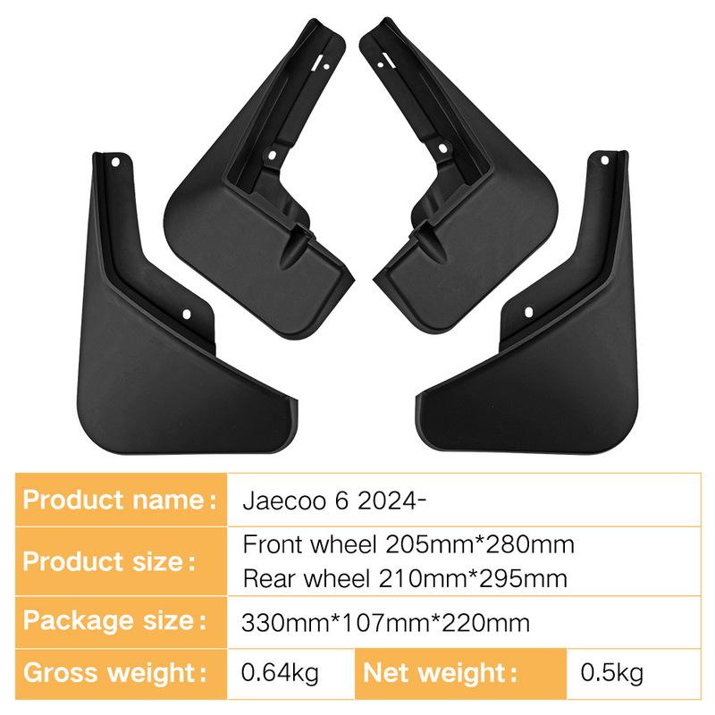For Jaecoo 6 2024 Chery iCAR 03 Car Tire Fender Fender Skin Mud Flaps Car Fender Universal Fender Garnish