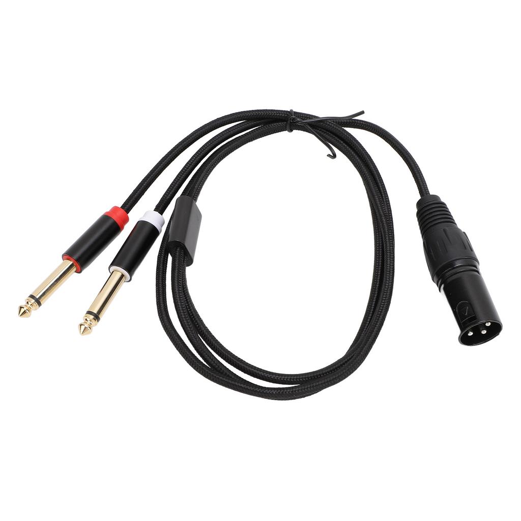 Dual 6,35 mm TS Stecker auf XLR 3-polig Stecker Kabel Dual 14 Zoll Mono auf XLR Y-Splitterkabel für