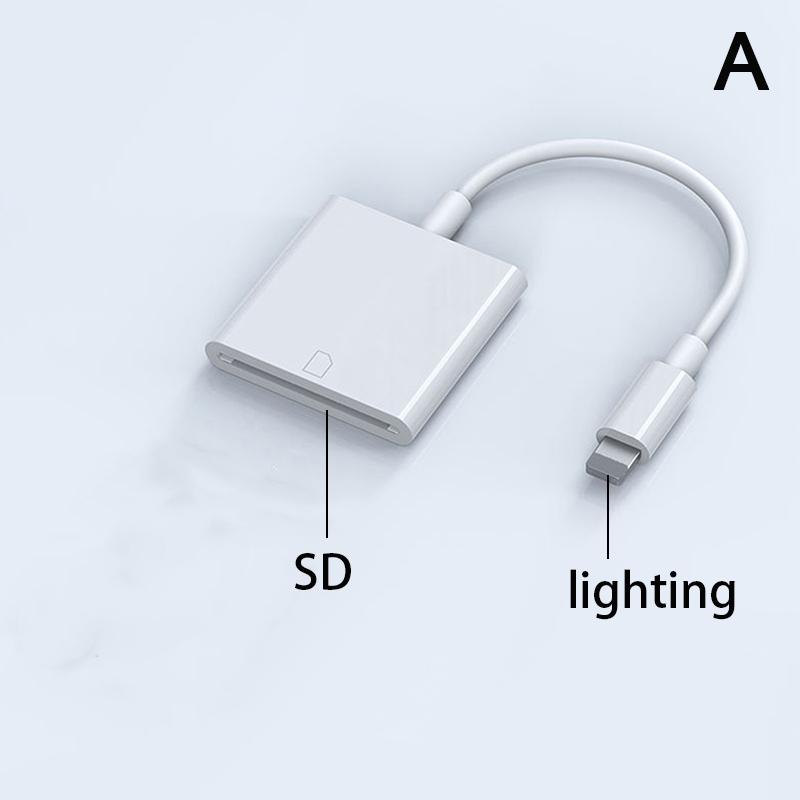 

2 In 1 TF Card Reader Adapter For Phone Card Reader Data Converter Camera Photo Transmission Phone Accessories A