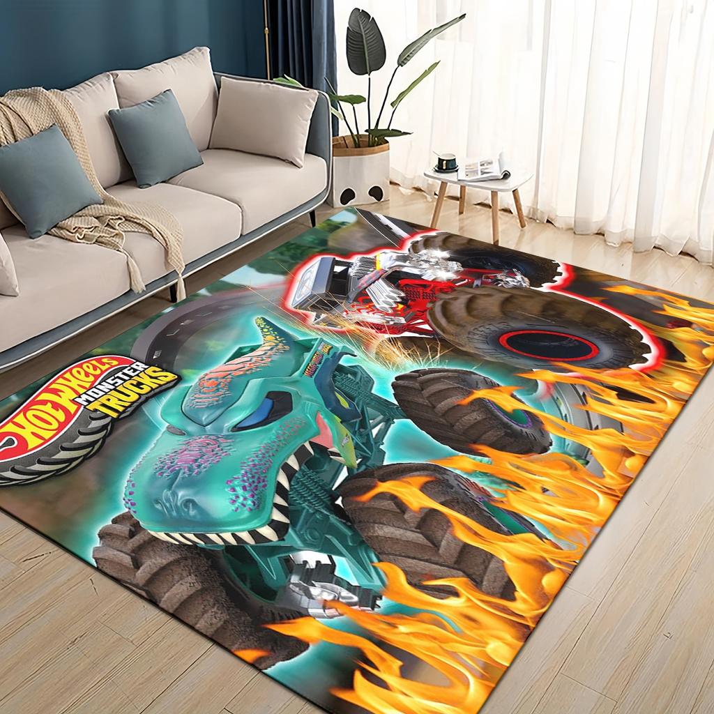 Hot Wheels 27 Style New Racing Car Cartoon Carpet Rug for Living Room Bedroom Home Sofa Decoration,Kids Play Non-slip Floor Mat
