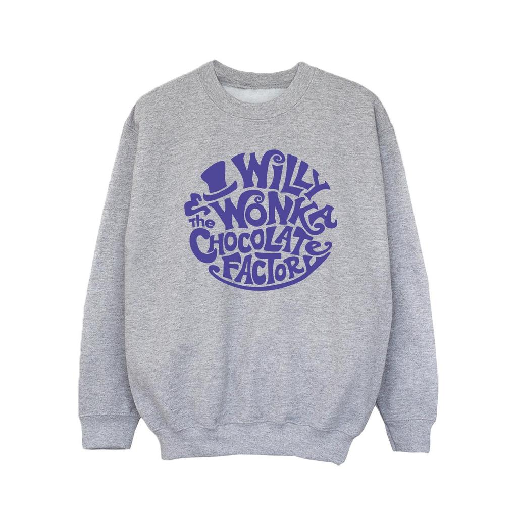 Willy Wonka & The Chocolate Factory Girls Typed Logo Sweatshirt