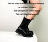 Mona Martin 2025 Damen Chelsea Mid-Calf Stiefel - Herbst/Winter, mit Samt, dicksohlig, Übergröße 41-43