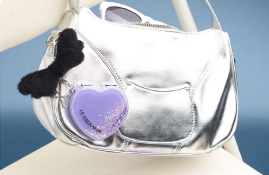 [USED] LE SSERAFIM Mirror Keyring Purple Baskin-Robbins