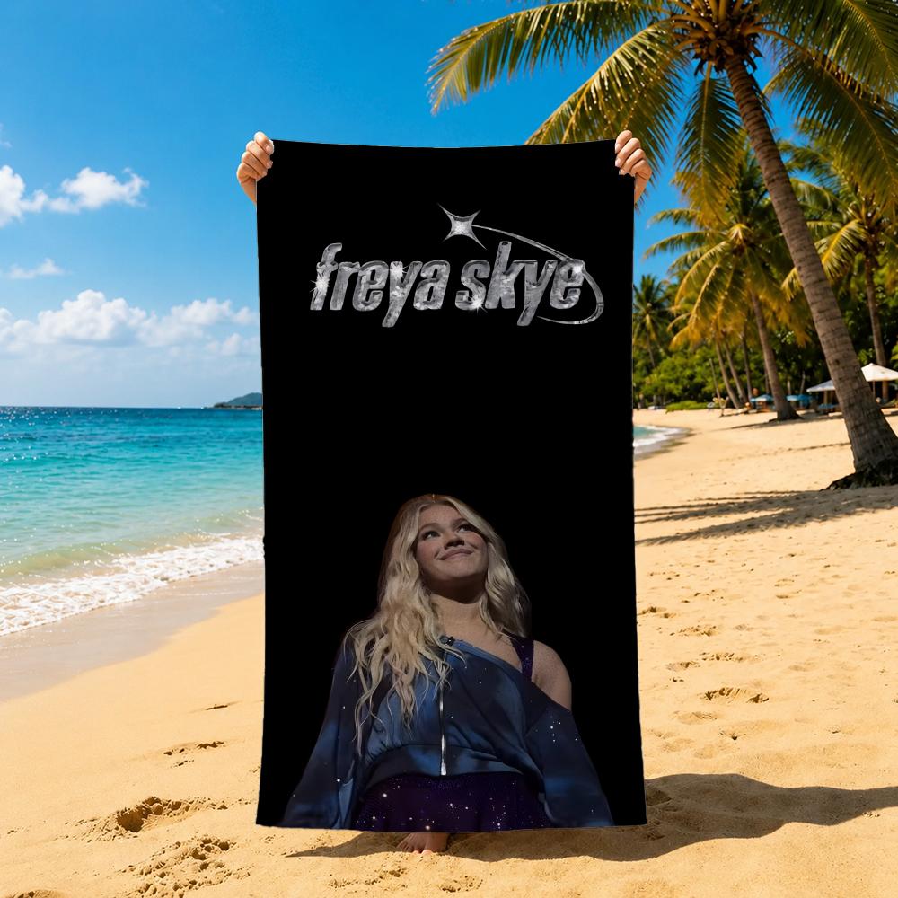 Singer F-Freya Skye Towel Towel Soft Pool Gift For Travel Gym Shower Cool Camping Quick Dry Sports Large Beach Towel