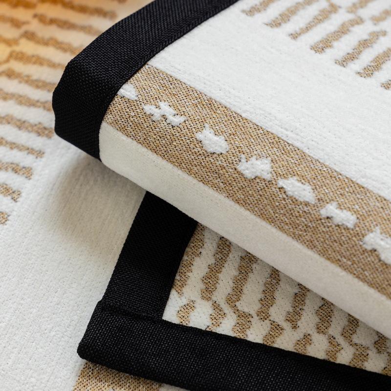 Chenier Sofa Cushion Universal In All Seasons, Retro Striped Seat Cushion, Non-Slip Leather Sofa Cover  New Cover