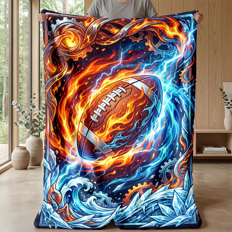 Electric Football Energy 1 Theme blanket Lightweight Warm Flannel Blanket Decorative Throw Blanket for Home Decoration