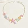 Macaron Color Shell Clavicle Chain Starfish Pearl Accessories Women's High Sense Summer Seaside Necklace