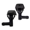 2pcs Front Windshield Washer Nozzle Jet Plastic Black for Volvo