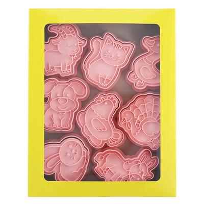 8 bucăți de desene animate animale de fermă matrițe pentru biscuiți matrițe pentru presă pentru prăjituri Accesorii pentru bucătărie bricolaj set de tăieturi pentru biscuiți