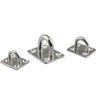 Chromium Metal Eyes Plates Forceful Fixing Mounts Wall Ceiling Hanger Suspension Hook for Hammocks Shade