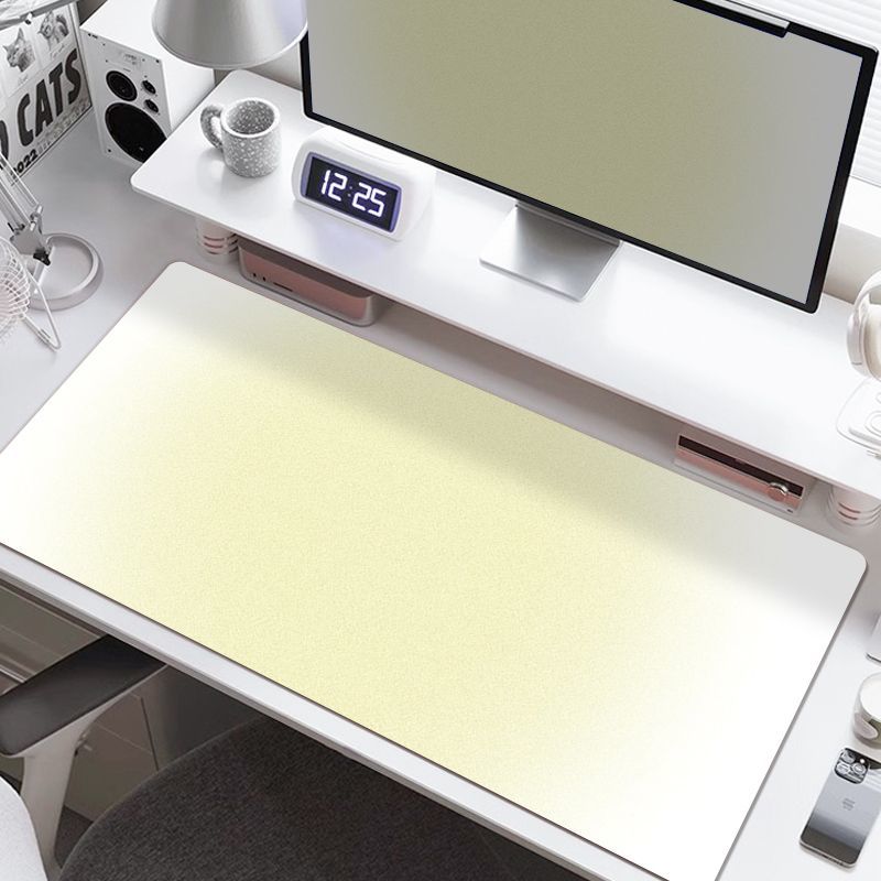 Gradient Pastel Color Large Gaming Mouse Pad Soft Solid Color Xxl Desk Mat NonSlip Rubber Stitched Edge Keyboard Table Mat