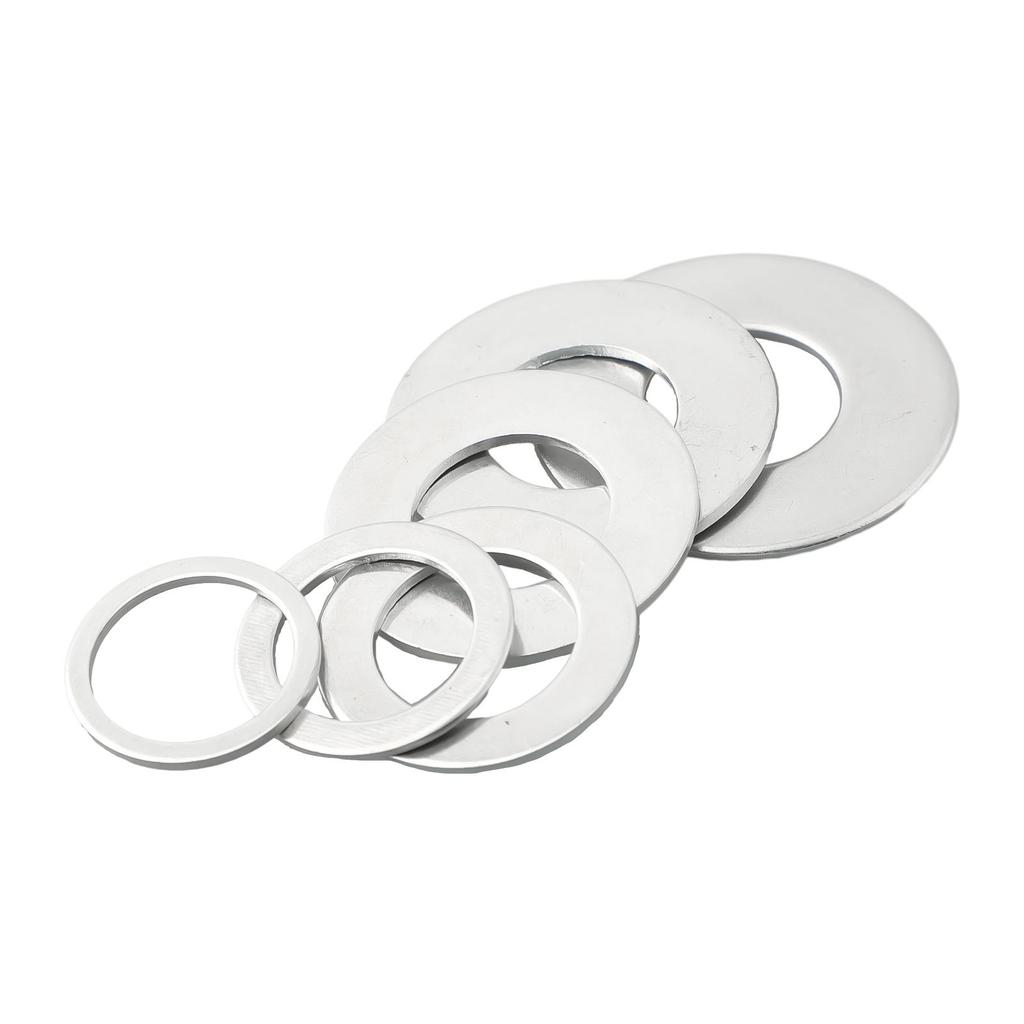 Accessories Circular Saw Ring Conversion Washers Silver 6Pcs Set Adapter Ring Metal Mitre Saw Garden Exhibition Hall