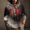 Halloween Printed Men's Shirt, Hooded Long-sleeved Hooded Spring And Summer Casual Daily Wear
