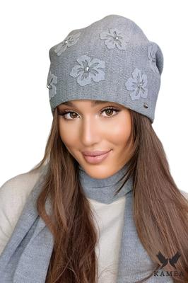 Naila Women' Flower Hat Gray