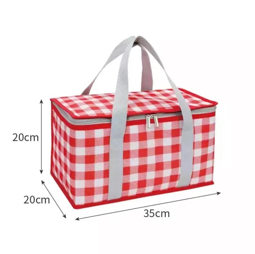 Outdoor Large Capacity Picnic Bag Camping Picnic Basket Travel Picni Portable Bento Bag Thermal Insulation Bag