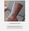 2025 Girls' High-Top Princess Boots - Stylish Autumn/Winter with Velvet Cotton