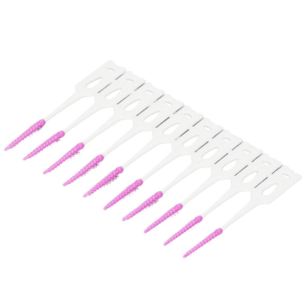 200 ks mezizubních kartáčků Jednorázové Měkké Silikonové Zubní Čisticí Vlákno Párátka pro Ústní Hygienu