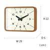 Interform Holger Wanduhr CL-3951, Holz, Elfenbein, Schwarz, Gold, Schleichendes Uhrwerk